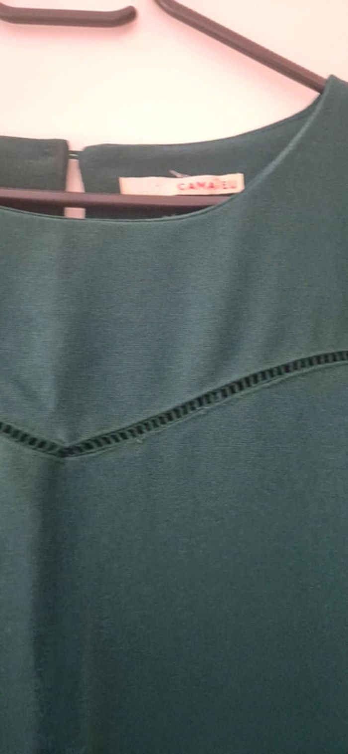Robe camaïeu vert sapin - photo numéro 4