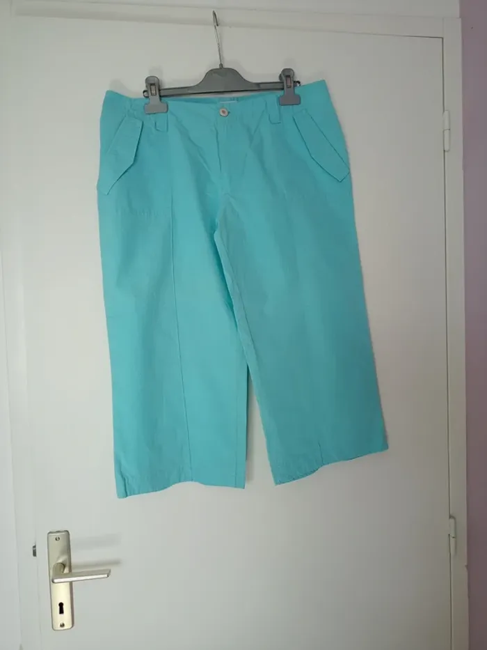 Pantacourt turquoise XL