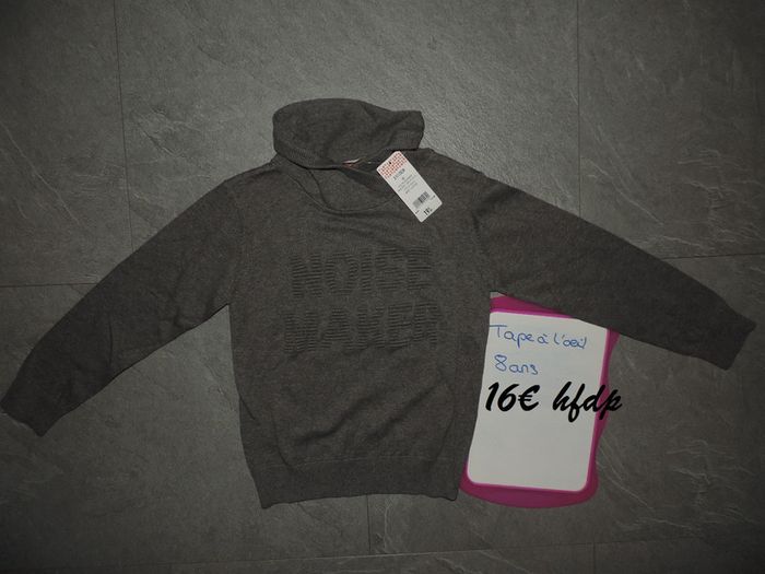 pull tape à l'oeil taille 8 ans