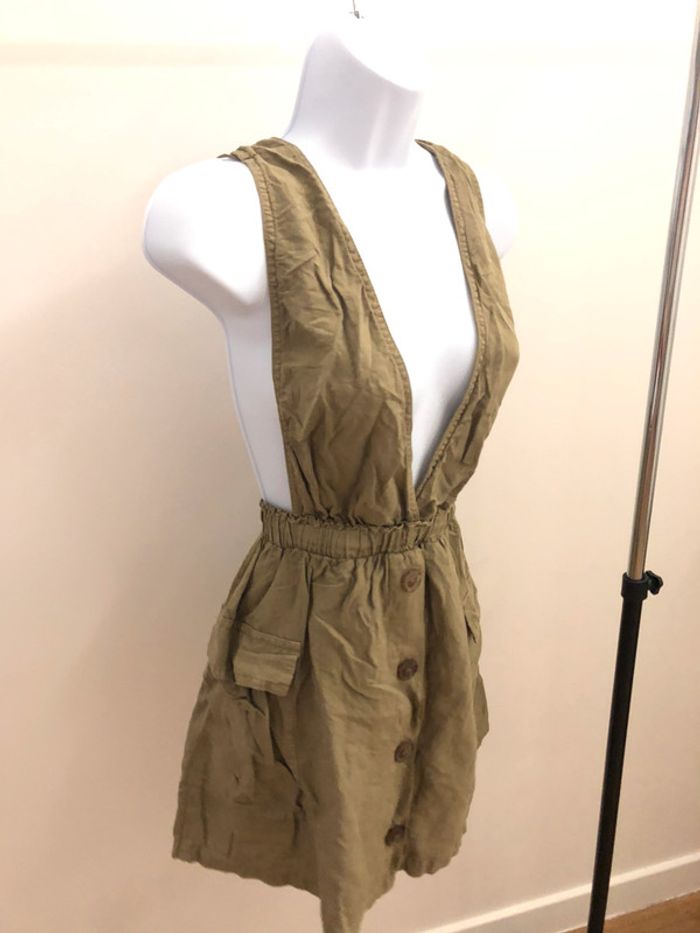 Robe salopette Kaki Zara - photo numéro 3