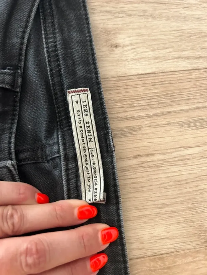 IKKS, jean gris, slim femme, taille US 28/FR. 38. - photo numéro 3