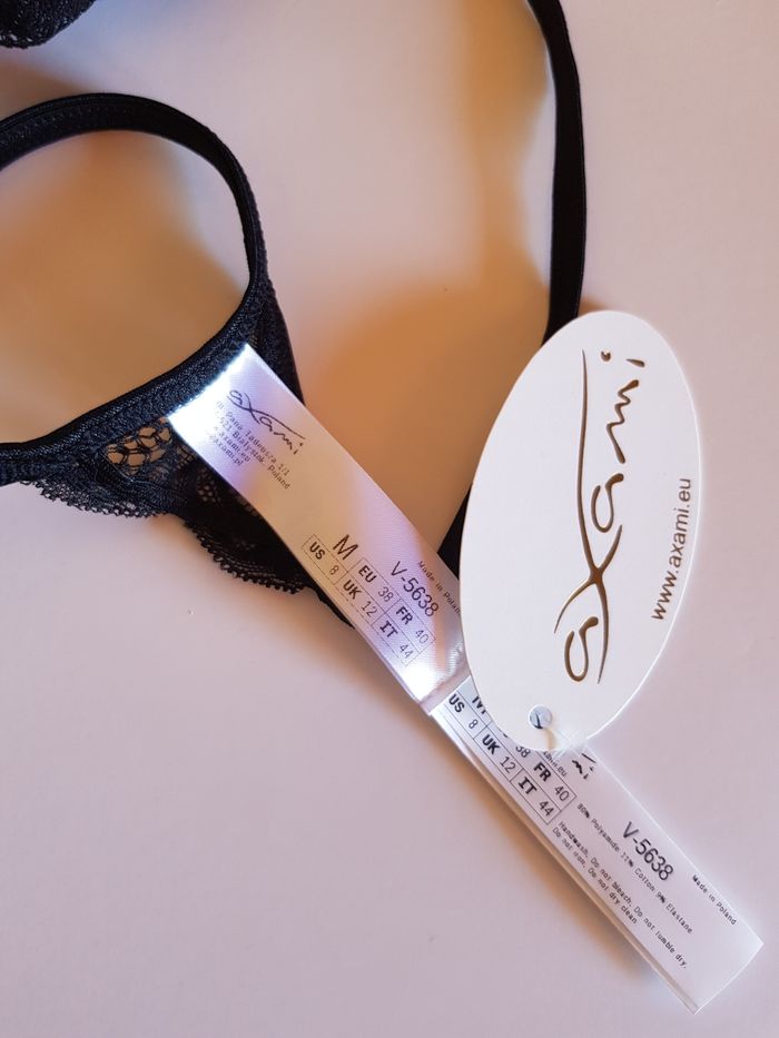 Axami string jade noir neuf étiquette t 38 - photo numéro 3