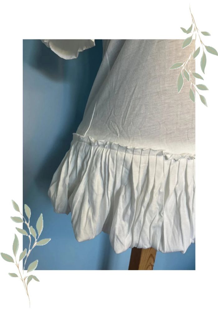 Tunique/Robe très courte Blanche – Cop Copine 👗 - photo numéro 3