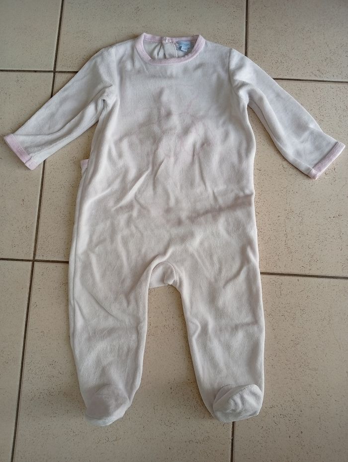 Pyjama chaud fille 1 an / 74 cm Tex Baby