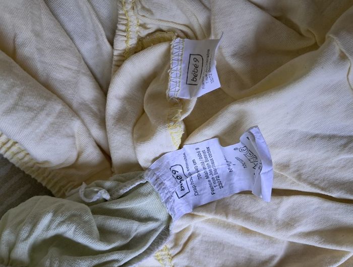 Draps housse, drap plat et alèses lit bébé - photo numéro 4