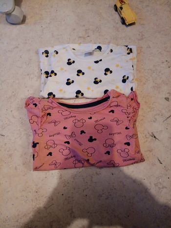 2 hauts manches longues 9 mois minnie pas vinted go