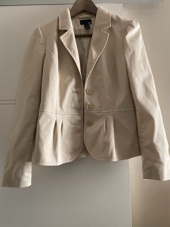 Veste tailleur H&M beige blazer cintré
