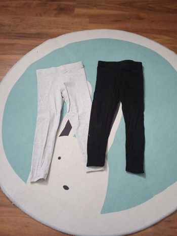 Lot 2 leggings 4 ans