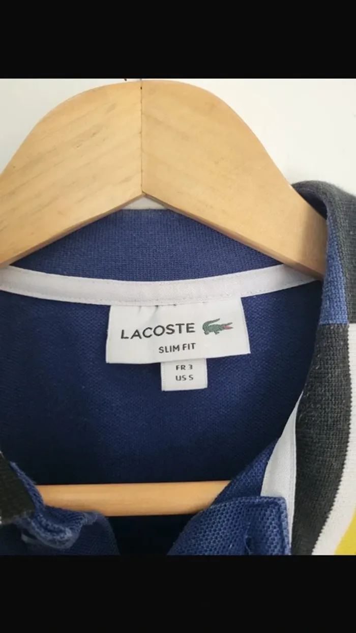 Polo manche courte lacoste taille 3 S coupe slim fit 100% coton - photo numéro 5