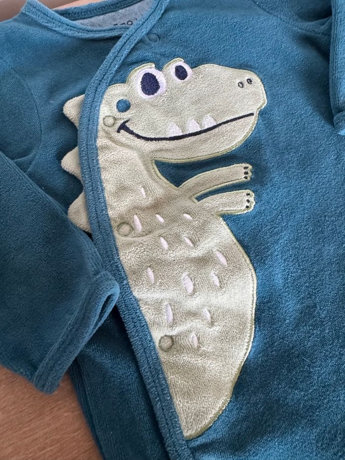 Lot de 2 pyjamas bébé (bleu & écru) - taille 9 mois - Gémo & La Redoute - photo numéro 4