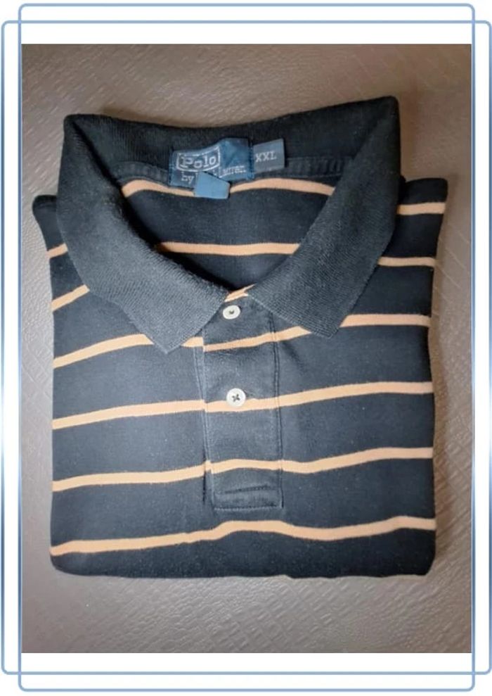 Polo Ralph lauren  noir et marron 100% coton- taille XXL - brodé (33) - photo numéro 11