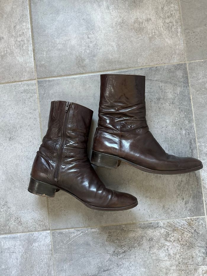 🌟 sublimes bottes cuir 44 luxe - photo numéro 2