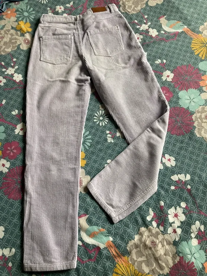 Pantalon Velour mauve Bizzbee - photo numéro 2