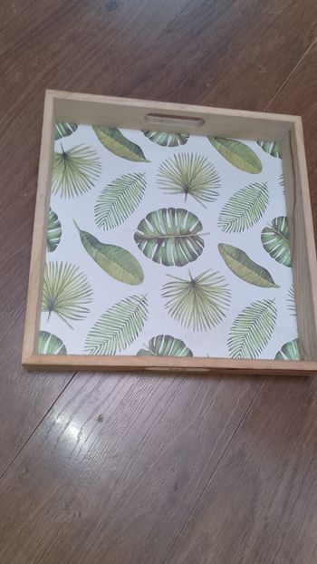 Plateau carré en bois