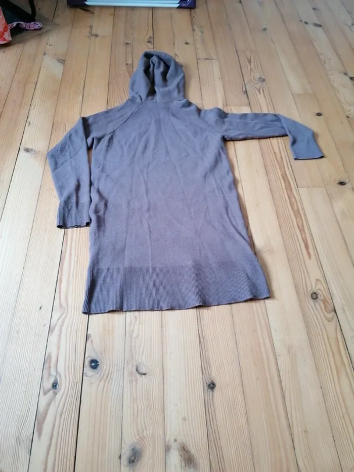 Robe pull taupe - photo numéro 4