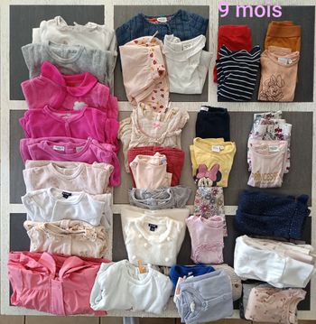 Lot automne fille 9 mois 