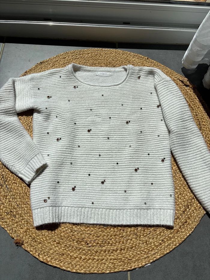 Pull hiver avec strass