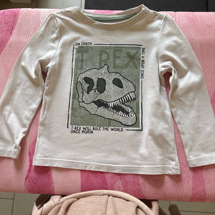 T-shirt manche longue crâne dino