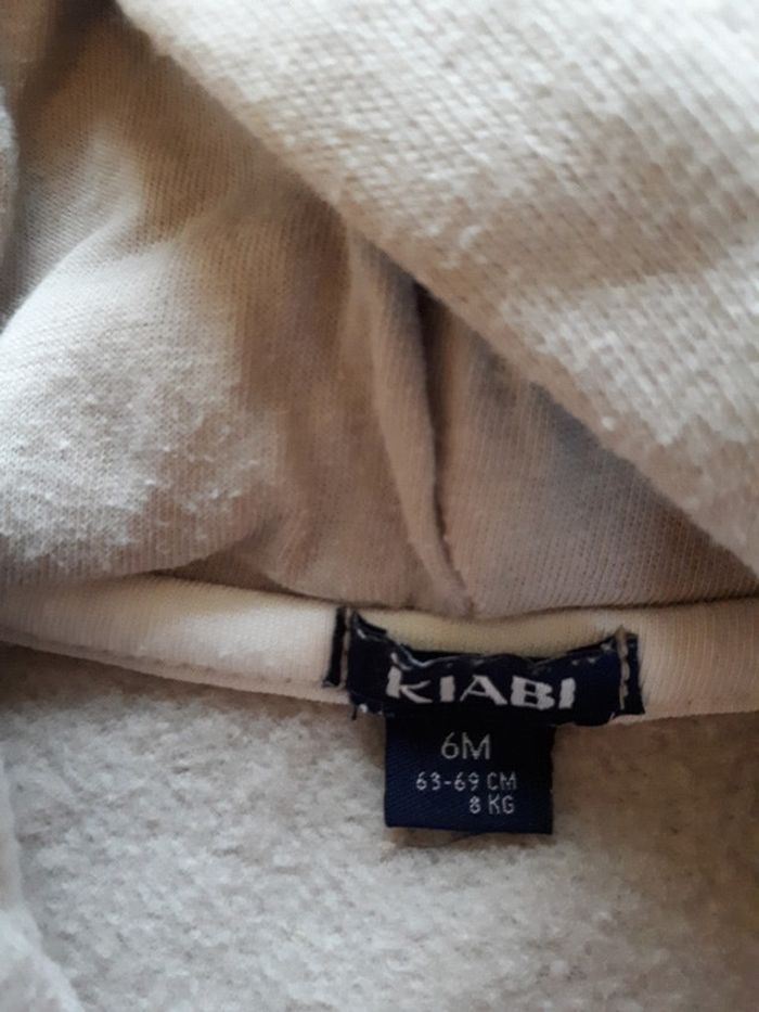 Sweat a capuche zippé kiabi - photo numéro 2
