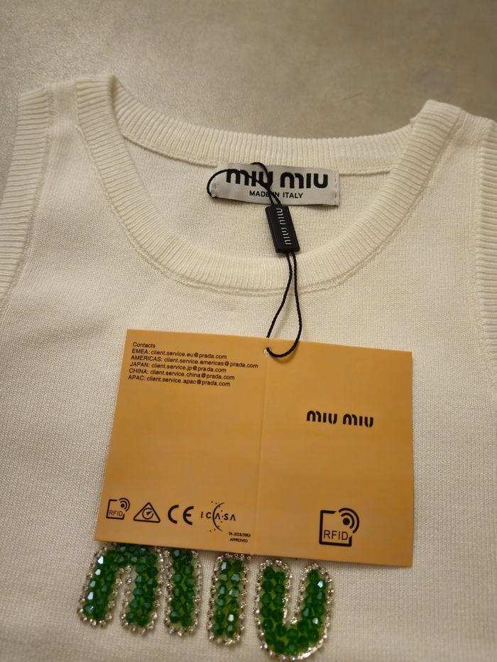 Débardeur Miu Miu noir blanc 🍏 - photo numéro 4