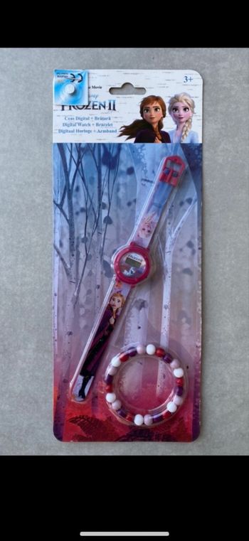 Montre digital et bracelet Reine des neiges