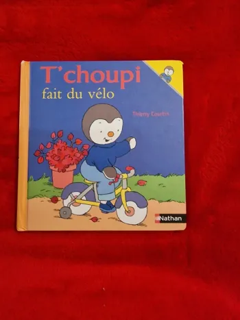 Livre 5 t'choupi fait du vélo
