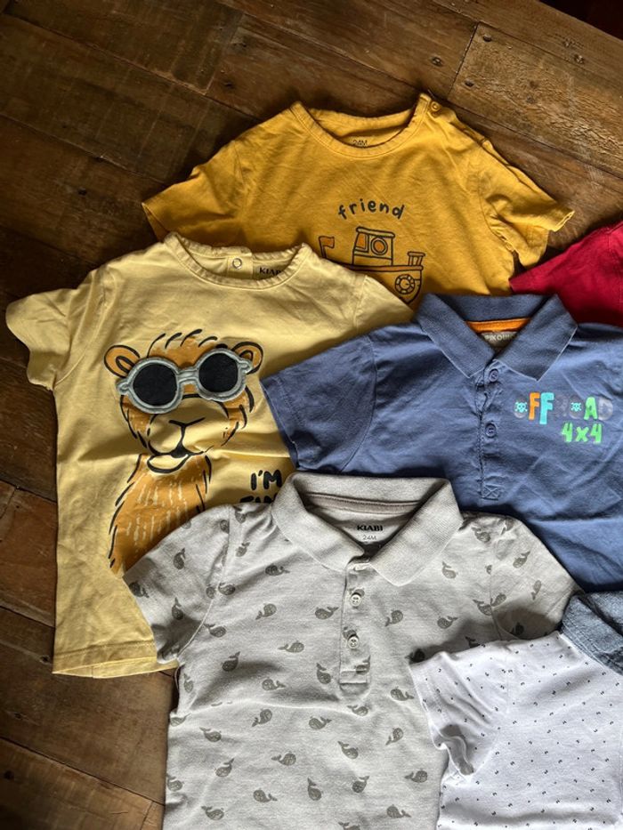 Lot de 7 tshirts/polos - photo numéro 2