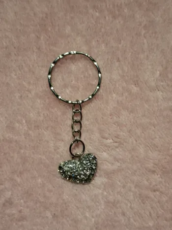 💖 Porte-clés Cœur Strass Brillant 💖