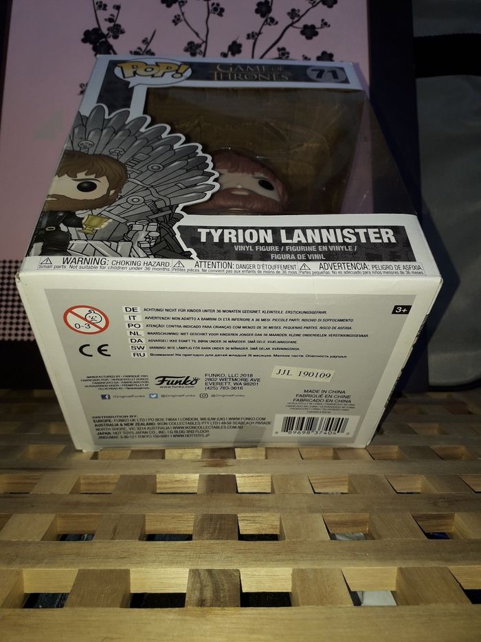 Funko Pop Game Of Thrones Tyrion Lannister sur le Throne # 71 - photo numéro 7