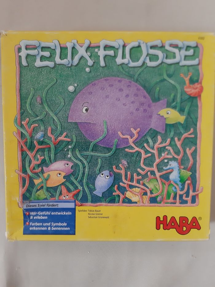 Jeu de société Félix flotte ou Félix Flosse en Allemand - Haba - incomplet pour pièces