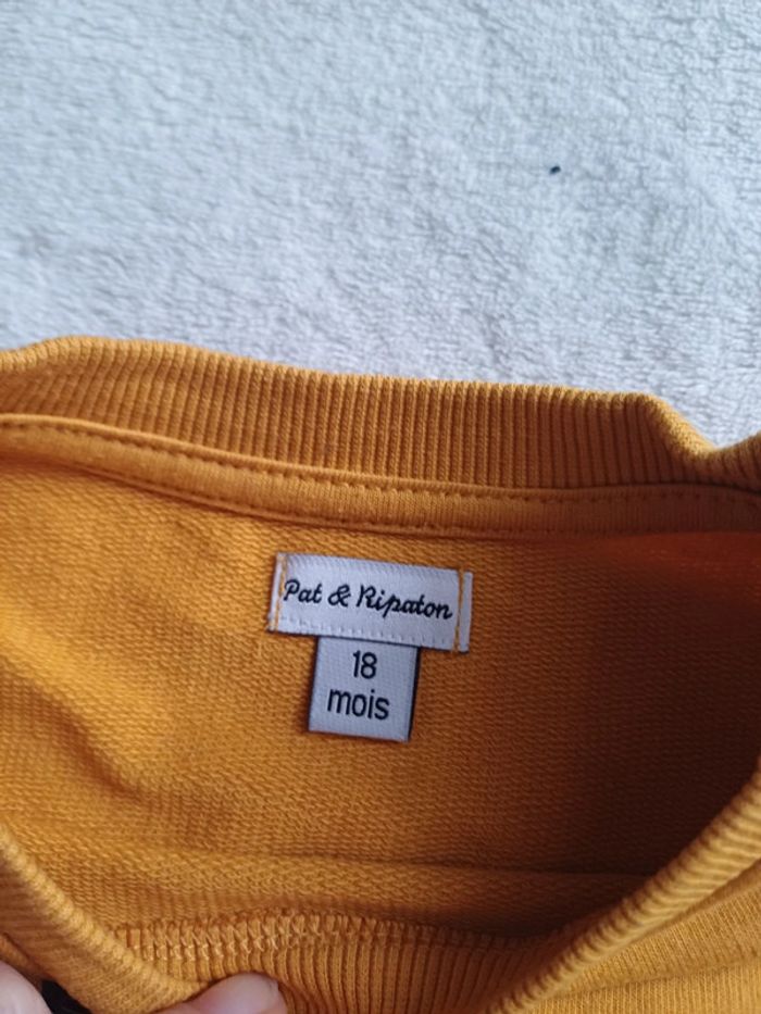 Sweat jaune moutarde 18 mois - photo numéro 2