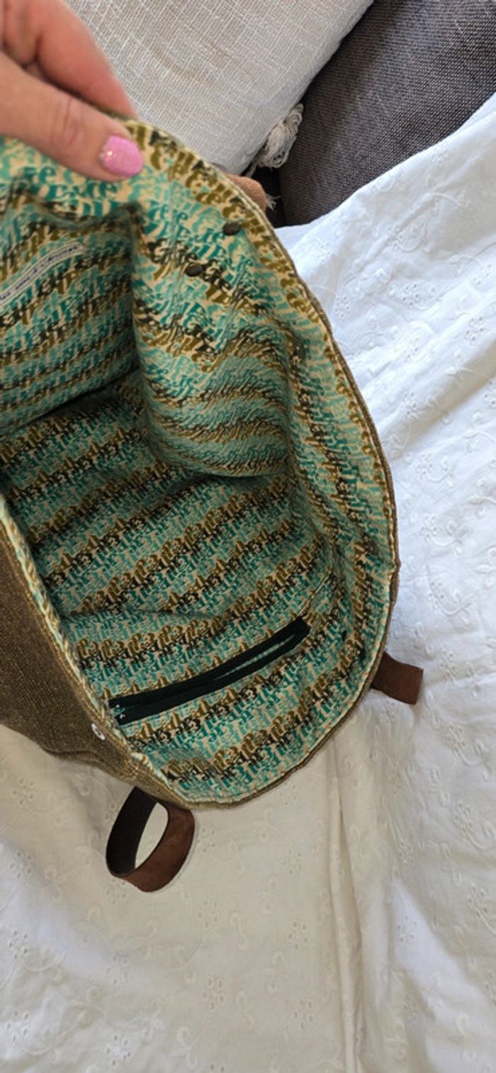 Cabas sac fait Main Grand modèle xxl pièce unique très pratique et Tendance - photo numéro 6