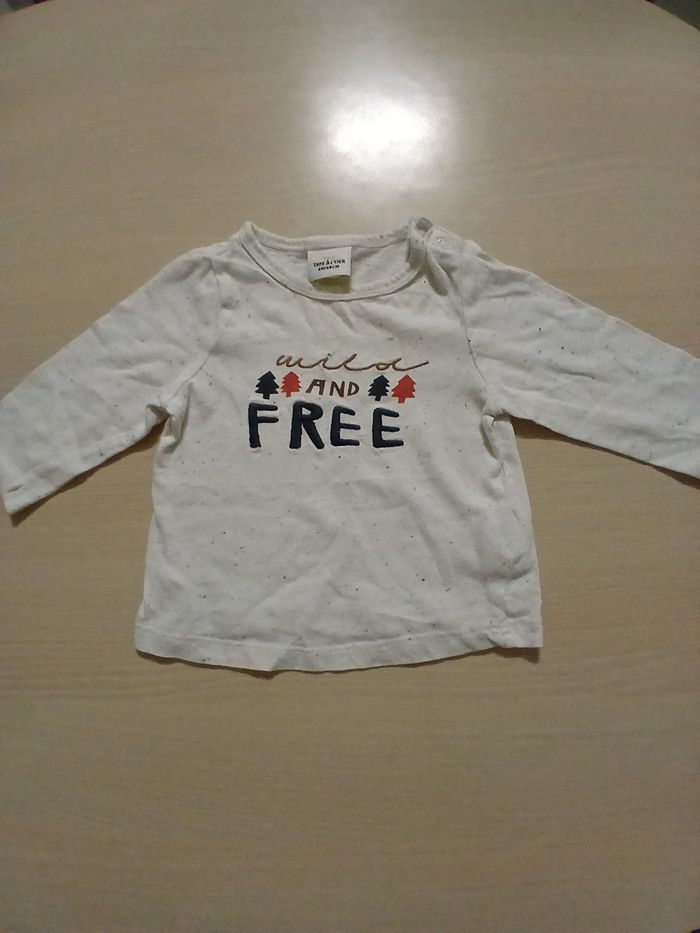 Pull fin bebe en coton taille 6 mois msrque tape a l oeil  couleur multicolore - photo numéro 3