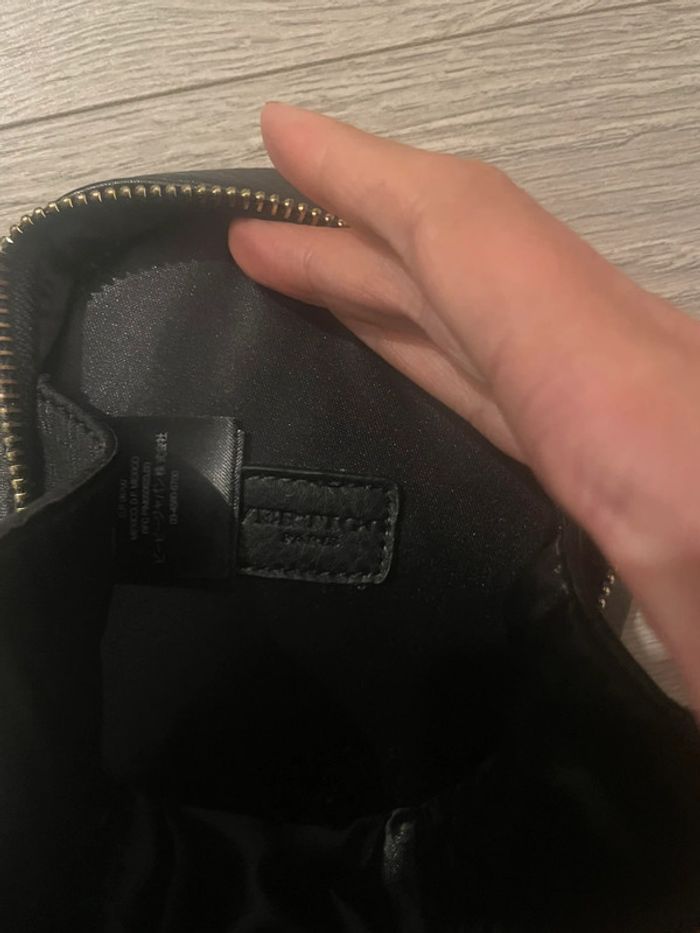 Pochette sac à main rond noir diamètre 14,5cm avec chaîne doré vertigo - photo numéro 5