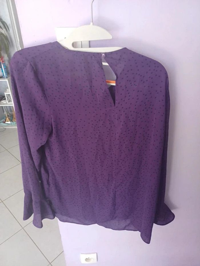 Haut léger femme violet taille 40 - photo numéro 5