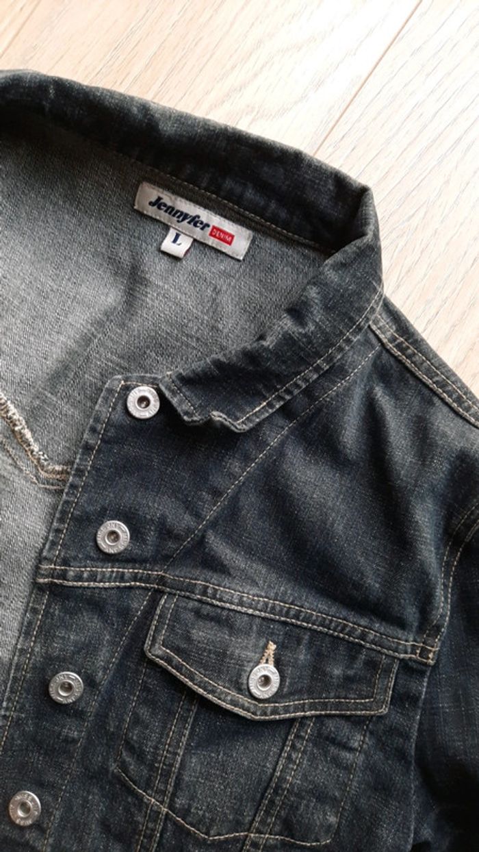 Veste cintrée Jean taille L - photo numéro 3