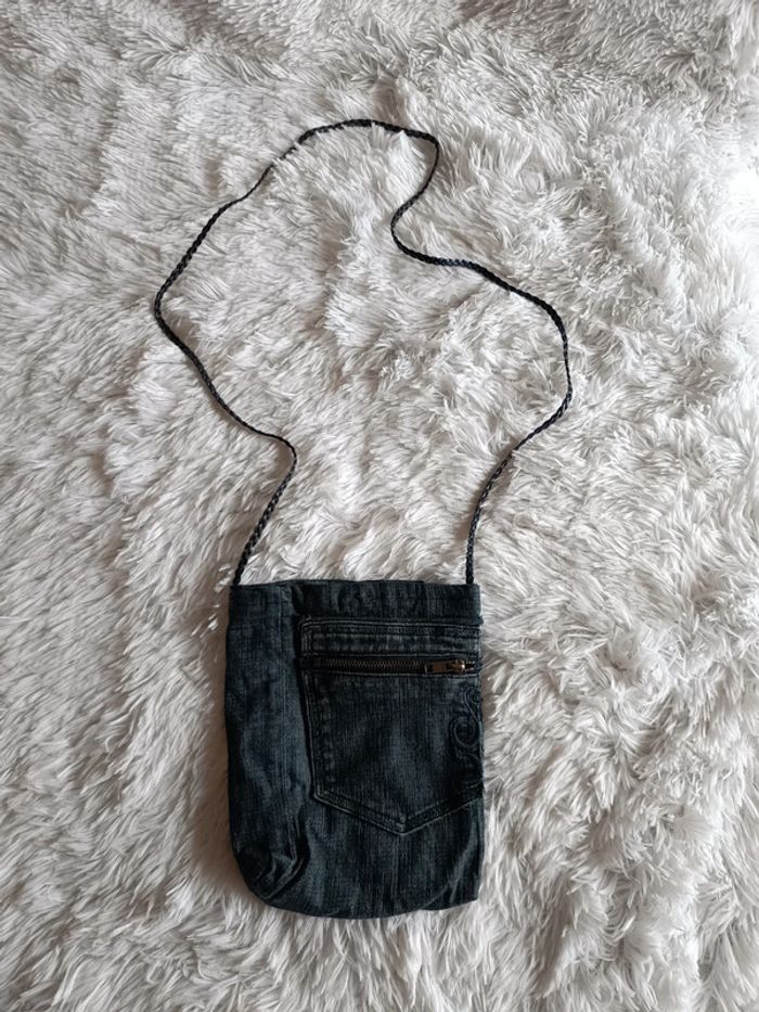 Sac bandoulière en jean (tressée)