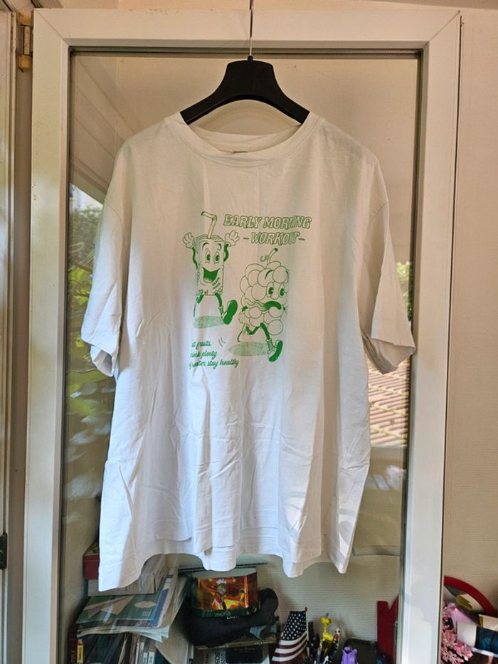 T-shirt blanc à imprimé pimkie taille s