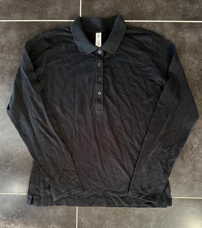 Polo femme noir XL