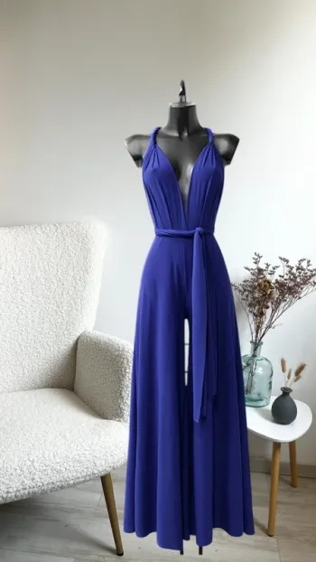 Combi bleu roi t unique plusieurs positions