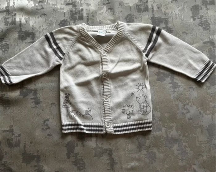 Gilet manches longues bébé 3 mois – disney winnie l’ourson – tbe