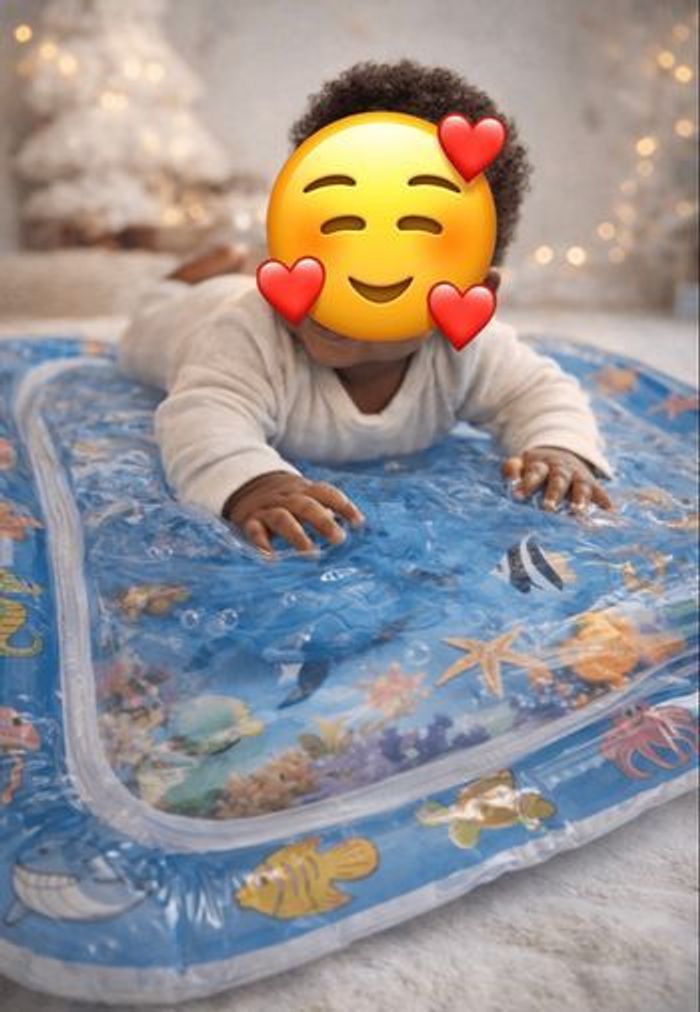 Tapis d’eau sensoriel bébé – Modèle océan bleu - photo numéro 3