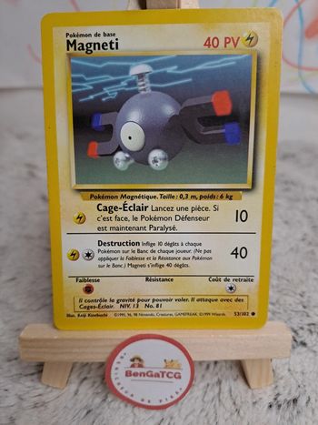 Carte Pokémon Magneti 53/102 Set de base ed2 Wizards Fr