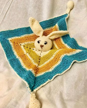 Doudou fait main «Lapin blanc »