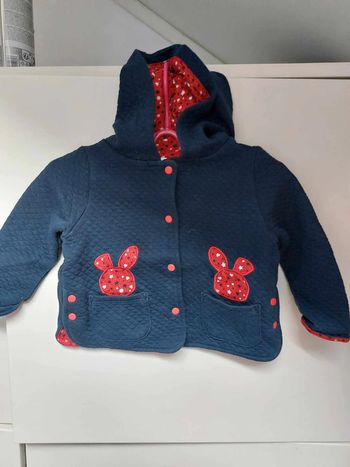 veste reversible bleu marine