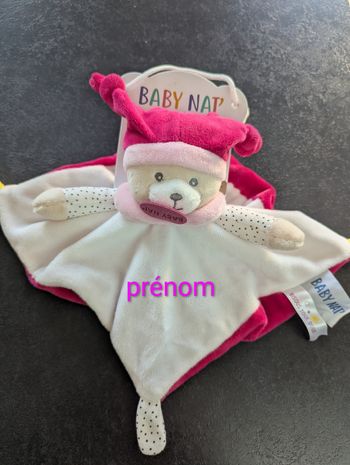 Doudou baby nath rose 