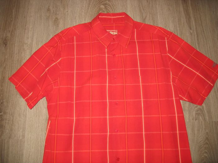 CHEMISE MC ROUGE A RAYURES FINES "JULES" - TAILLE L - n°06 - photo numéro 2
