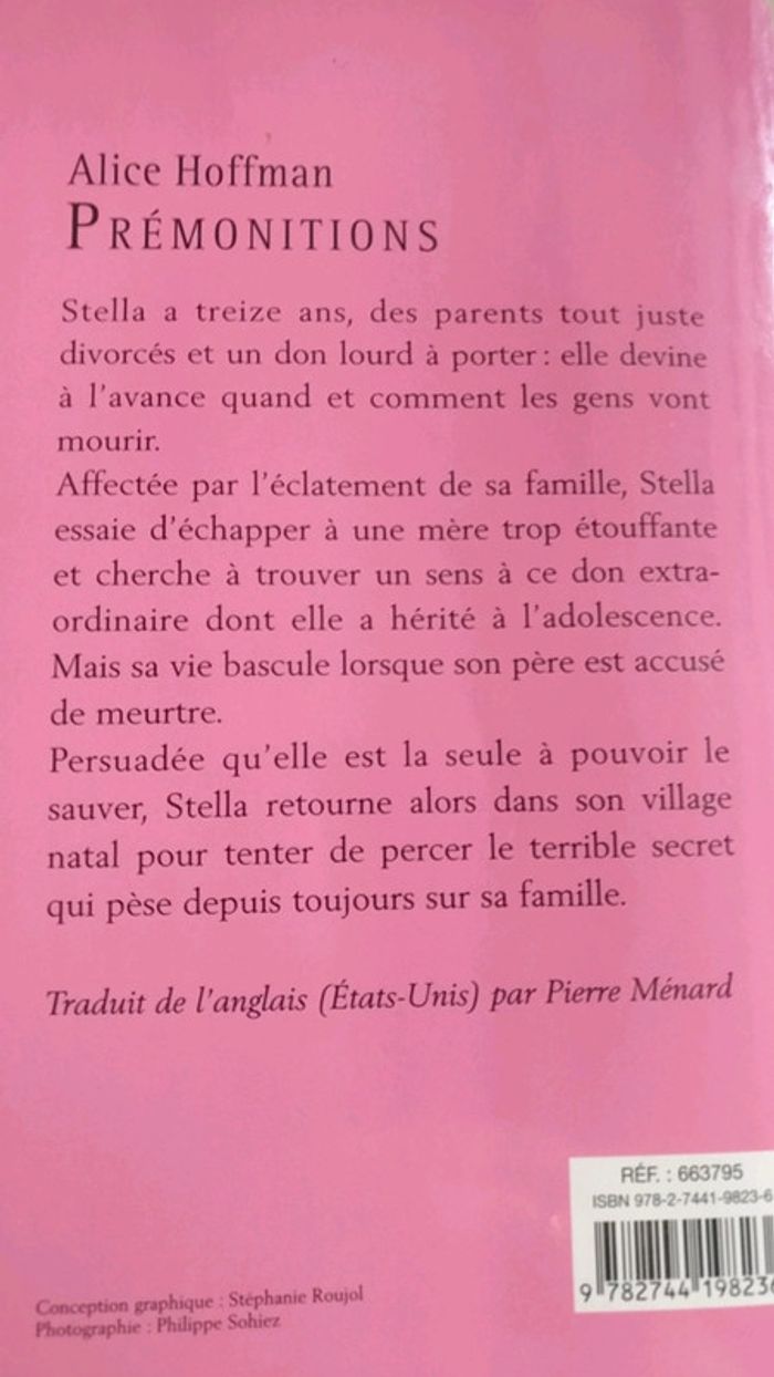 Prémonitions de Alice Hoffman - photo numéro 2