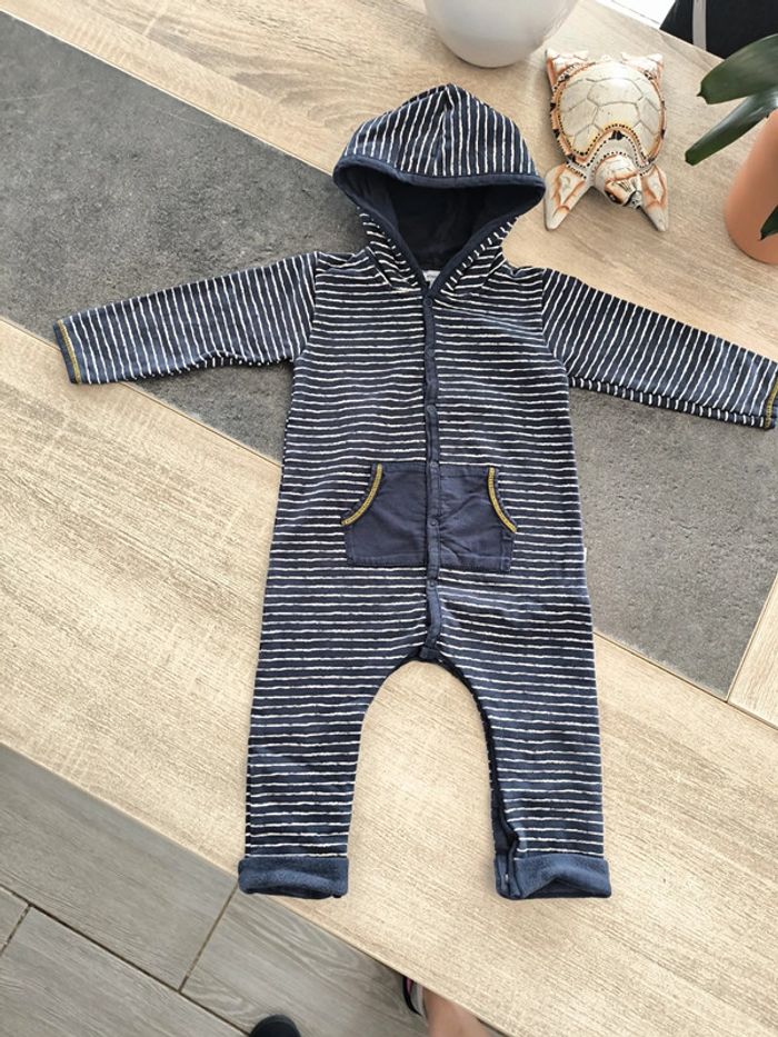 Combinaison sans pieds à capuche garçon 18 mois absorba - photo numéro 2