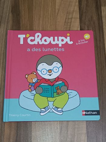 Livre Tchoupi a des lunettes